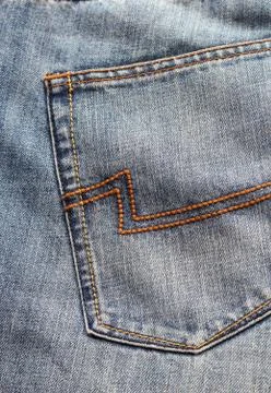 Blue jeans back 스톡 사진