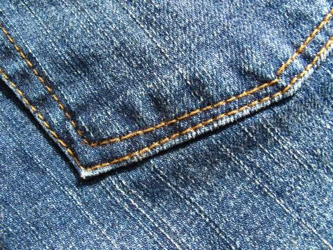 Blue jeans background Stock Photos