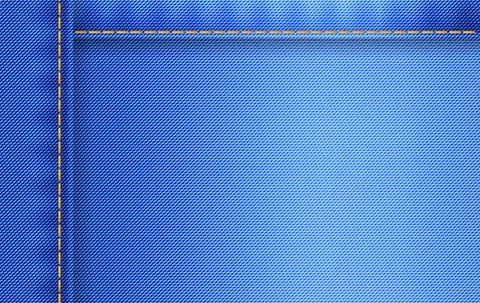 Blue jeans denim texture. Vector background. Stock Illustration