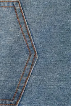 Blue jeans fabric Stock Photos