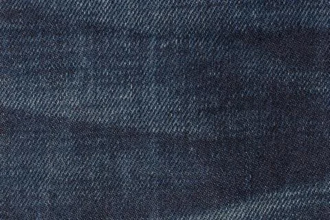 Blue jeans fabric texture macro Stock Photos
