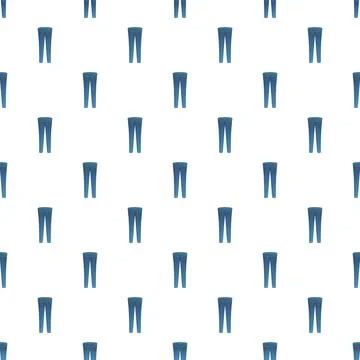 Blue jeans flat lay seamless pattern background Stock Illustration