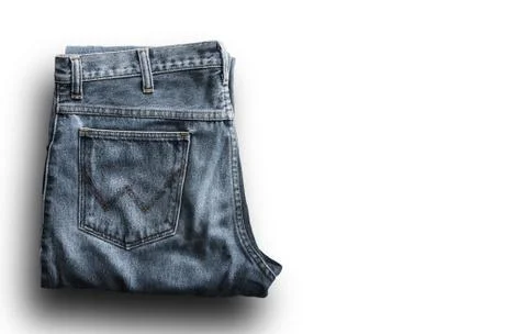 Blue jeans isolated Stock Photos