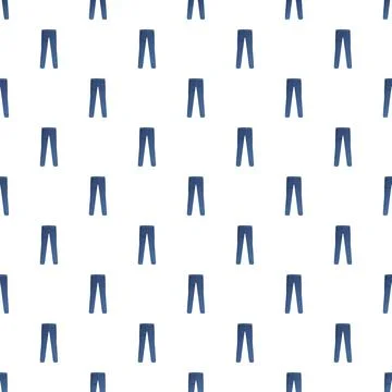 Blue jeans pattern for clothing and textile design Stock Illustration