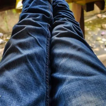 Blue jeans Stock Photos