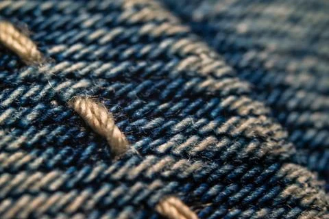 Blue jeans textile pattern background Stock Photos