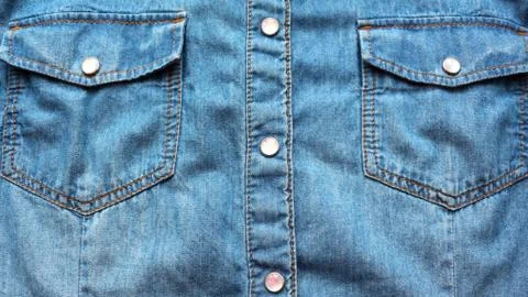 Blue jeans texture. Stock Photos