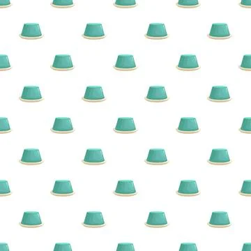 Blue jelly dessert sweet pattern background Stock Illustration