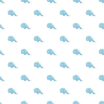 Blue jellyfish ocean pattern creating seamless background 스톡 일러스트