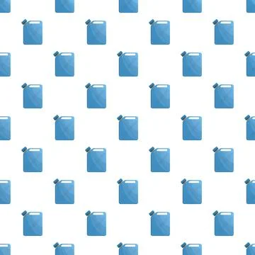 Blue jerrycan repeating pattern illustrating fuel concept Stock Illustration