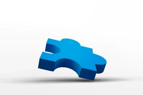 Blue jigsaw 스톡 일러스트