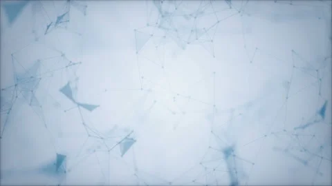 Blue joints.The structure of the points of lines and triangles. Modern design Stock Footage 97313173