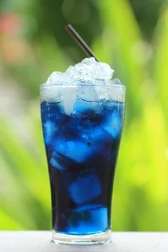 Blue juice Stock Photos