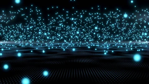 Blue Jumping Bubbles Stock Footage 196984390