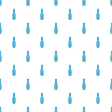 Blue jumpsuit pattern creating a seamless fashion background Illustrazione stock