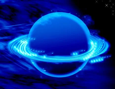 Blue jupiter Stock Illustration