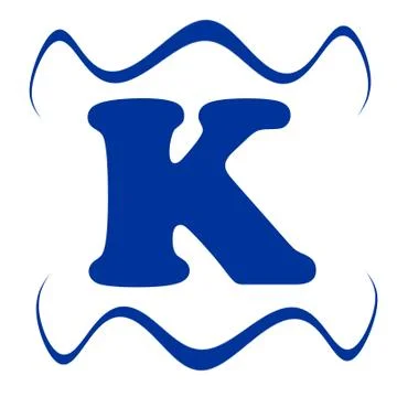 Blue K Stock Illustration