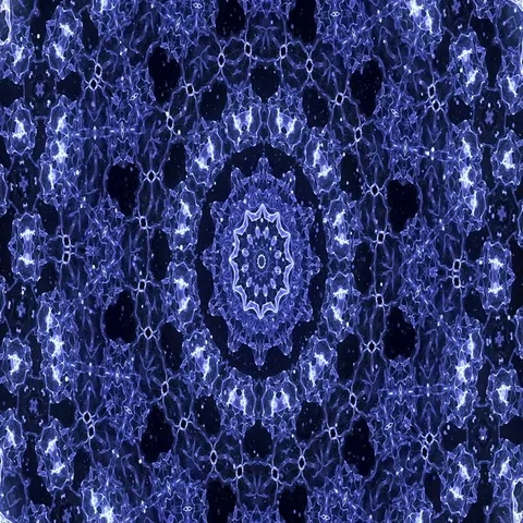 Blue Kaleido Abstraction Video stock 69498817