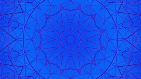 Blue kaleidoscope background 4K. Stock Footage 229117553
