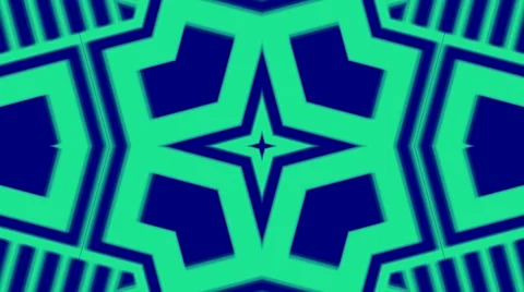 Blue Kaleidoscope Stock Footage 42628507