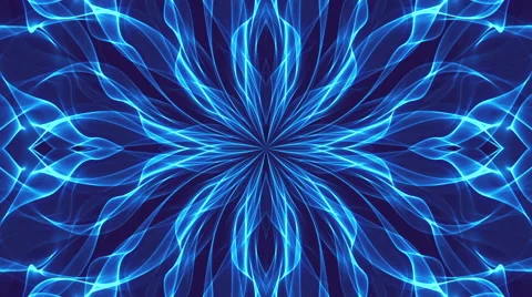 Blue kaleidoscope light, loop Vidéo 40266975