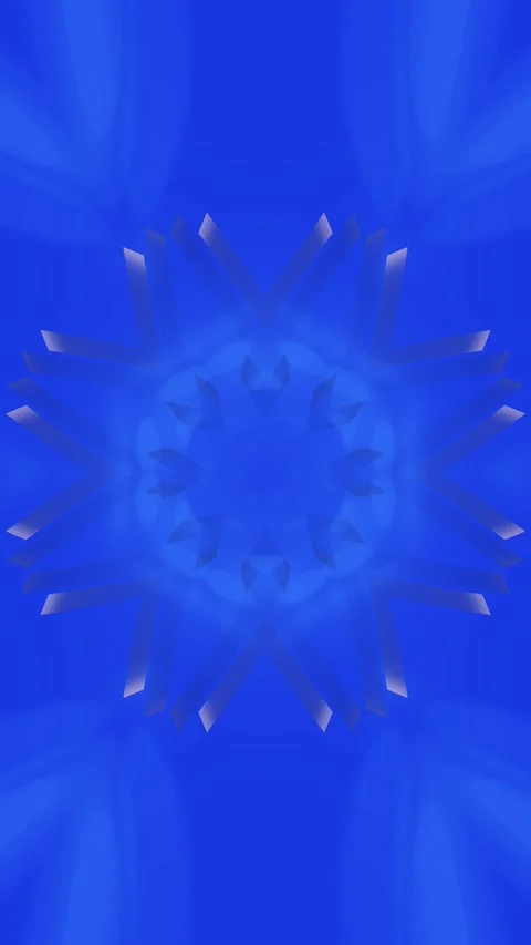 Blue kaleidoscope pattern with a blue sky background 库存影片 331358274