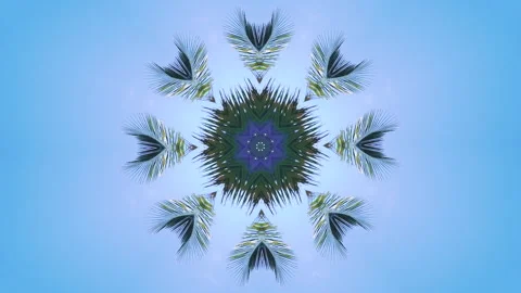 Blue kaleidoscope sequence patterns. Abstract multicolored motion graphics Stock Footage 149761810