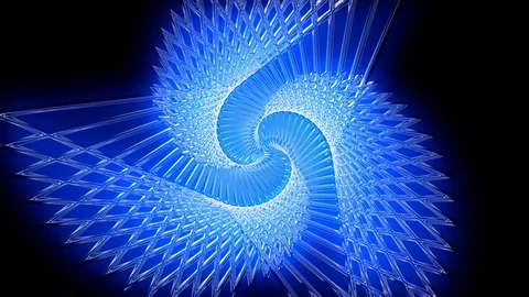 Blue kaleidoscope sequence patterns.Abstract multicolored motion graphics Stock Footage 121325381