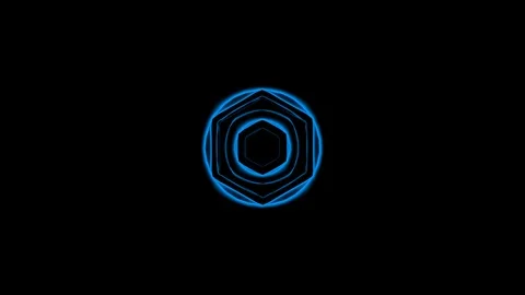 Blue kaleidoscope sequence patterns.Abstract multicolored motion graphics Stock Footage 121325447