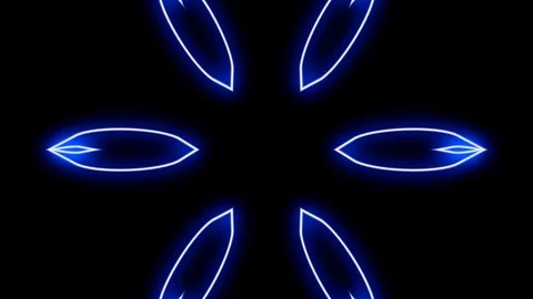 Blue kaleidoscope sequence patterns.Abstract multicolored motion graphics Stock Footage 121327734