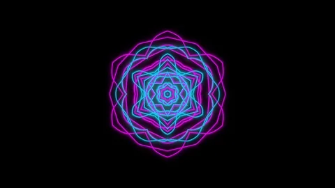 Blue kaleidoscope sequence patterns.Abstract multicolored motion graphics Stock Footage 121329777