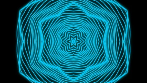 Blue kaleidoscope sequence patterns.Abstract multicolored motion graphics Stock Footage 121330723
