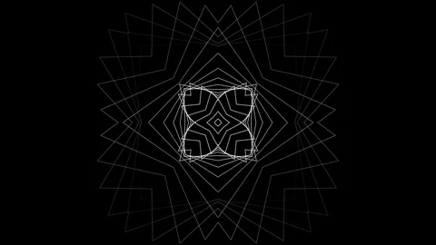 Blue kaleidoscope sequence patterns.Abstract multicolored motion graphics Stock Footage 121330942