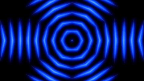Blue kaleidoscope sequence patterns.Abstract multicolored motion graphics Stock Footage 121331060