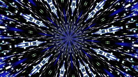 Blue kaleidoscopic animation background Stock Footage 231460046