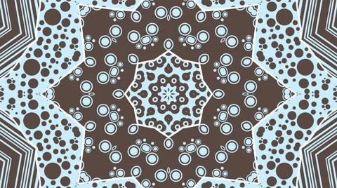 Blue kaleidoscopic animation Stock Footage 45432131