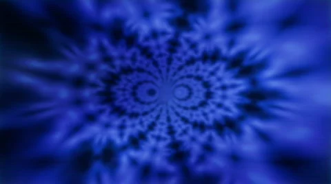 Blue Kaliedascope Background Texture LOOP Stock Footage 371573