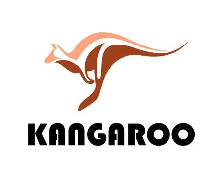 Blue kangaroo 1 Stock Illustration