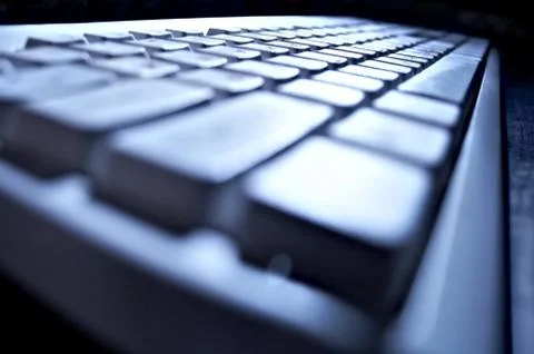 Blue keyboard Stock Photos