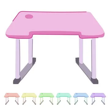 Blue kid table vector cartoon graphic Stock Illustration