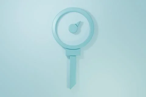 Blue Kitchen thermometer icon isolated on blue background. Minimalism conce.. Stock Illustration