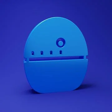 Blue Kitchen timer icon isolated on blue background. Egg timer. Cooking ute.. Illustrazione stock