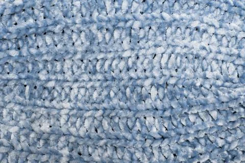 Blue knitting as a background, close up. 写真素材