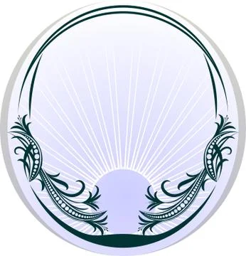 Blue label. Stock Illustration