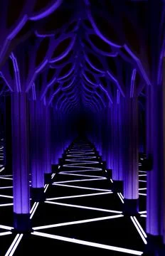 Blue labyrinth Illustrazione stock