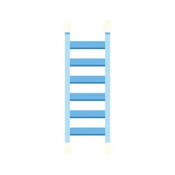 Blue ladder representing progress, growth, and development 库存插图