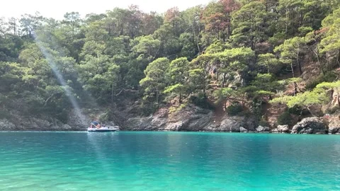 Blue lagoon beach Stock Footage 168222782