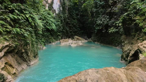 Blue Lagoon With Crystal Clear Water In ... | Stock Video | Pond5