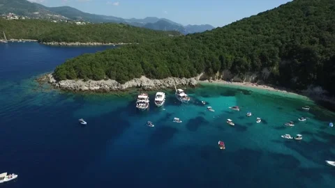 Blue Lagoon from far away Stock Footage 167804144