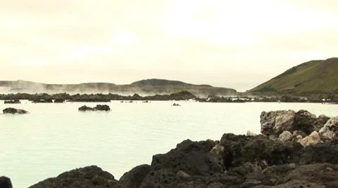 Blue Lagoon Iceland Stock Footage 34232770
